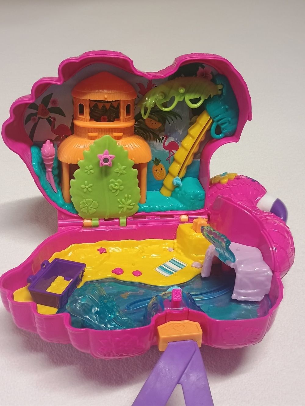 Mattel Polly Pockets Pink Flamingo Shaped Toy Purse - Picture 5 of 9